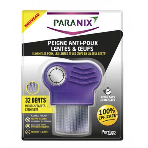 PARANIX - Peigne Anti-Poux Lentes & Œufs
