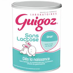 GUIGOZ Lait en Poudre DHA Dès la Naissance Sans Lactose - 400g