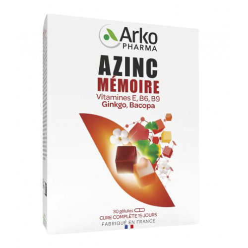 AZINC MEMORY Food Supplement - 30 Capsules