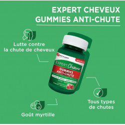 FORTE PHARMA EXPERT CHEVEUX Gummies Anti-Chute Goût Myrtille-