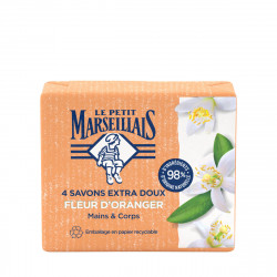 LE PETIT MARSEILLAIS Savon Fleur d'Oranger - 4x100g