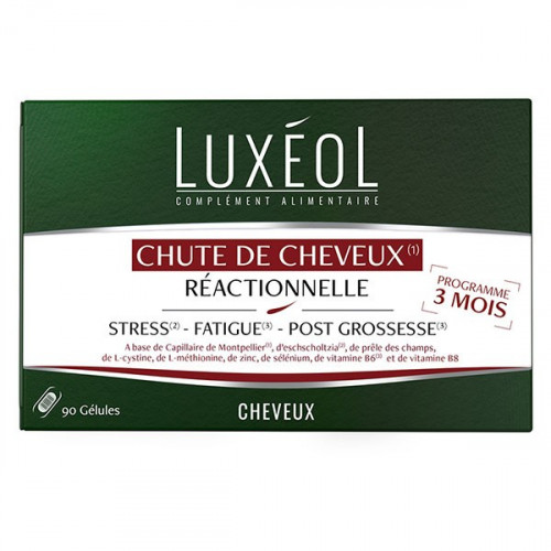 LUXEOL Chute de Cheveux Réactionnelle - 90 Gélules