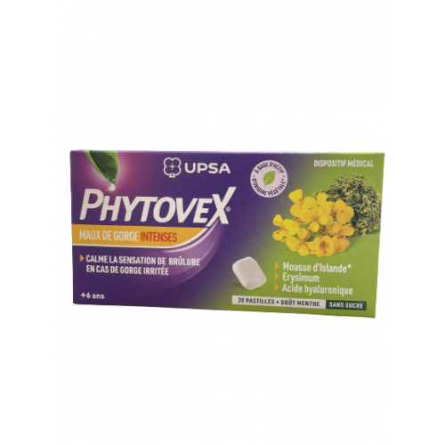 Pharmaservices - Phytovex maux de gorge intenses sous forme de