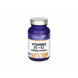 PHARM NATURE Vitamines D3 + K2 Synergie Optimale - 60 Gélules