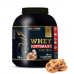 ERIC FAVRE Whey Optimax Protein Goût Cookie- 50 Shakers - 1.5kg