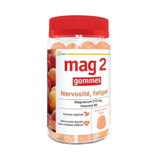 COOPER - Mag 2 Nervosité Fatigue - 45 Gommes