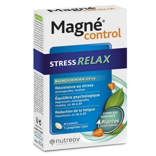 NUTREOV MAGNE CONTROL Stress Relax - 30 Comprimés