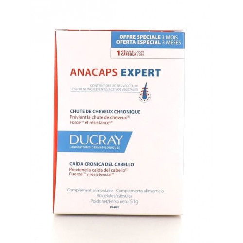 DUCRAY ANACAPS EXPERT Complément Alimentaire Chute Cheveux - 90