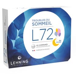 LEHNING L72 Troubles du Sommeil - 40 Comprimés orodispersibles