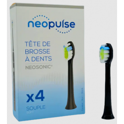 NEOPULSE - NEOSONIC Tête de Brosse à Dents Electrique - Noir