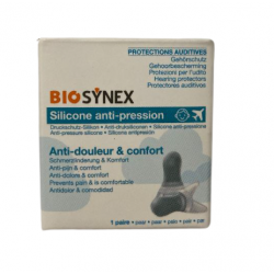 BIOSYNEX Silicone Anti-Pression Noir - 1 Paire