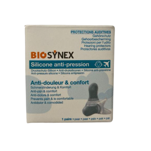 BIOSYNEX Silicone Anti-Pression Noir - 1 Paire