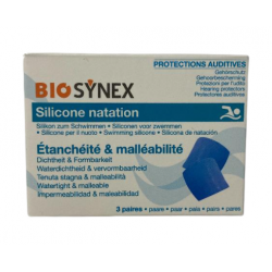 BIOSYNEX Silicone Natation Bleu - 3 Paires
