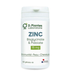 D.PLANTES Zinc 15mg - 60 Gélules