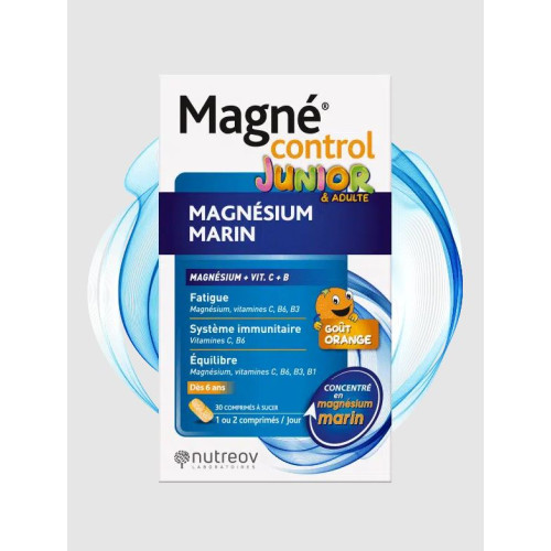 NUTREOV MAGNE CONTROL Magnésium Marin Junior - 30 Comprimés