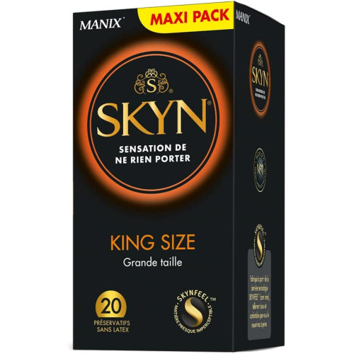 MANIX SKYN KING SIZE Préservatifs Maxi Pack - 20 Préservatifs