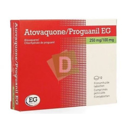 ATOVAQUONE/PROGUANIL EG 250 mg/100 mg - 12 Comprimés