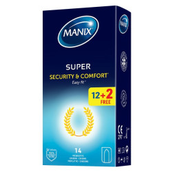 MANIX PRÉSERVATIFS SUPER Security & Comfort - 14 Préservatifs