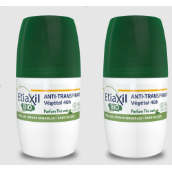 ETIAXIL Déodorant Végétal 48h BIO Roll-On Parfums Thé Vert -