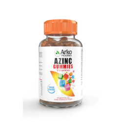 AZINC GUMMIES 9 Vitamines Sans Sucre - 60 Gummies
