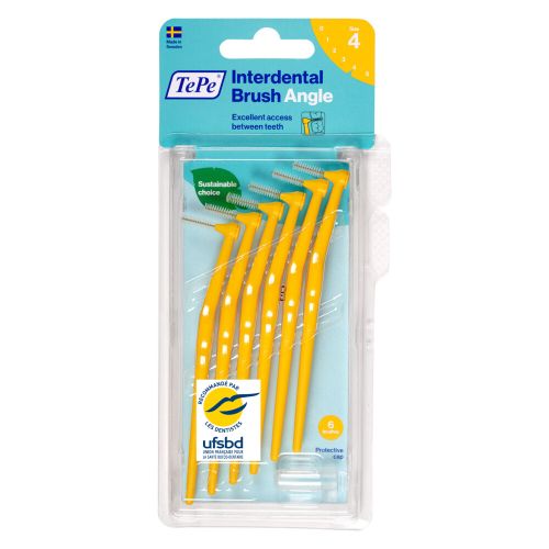 TEPE BROSSETTES INTERDENTAIRES ANGLE Taille Iso 4 - 6 Brossettes