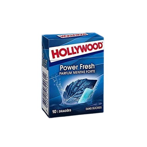 Chewing-gum sans sucre menthe forte Hollywood Oral B 17gx12
