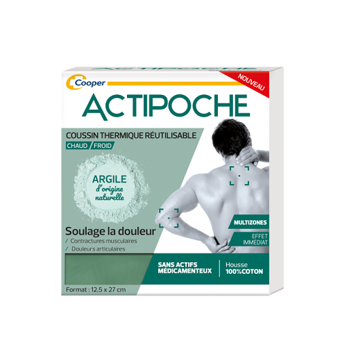 ACTIPOCHE COUSSIN THERMIQUE ARGILE Chaud/Froid Multizones