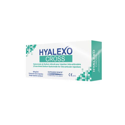 HYALEXO CROSS Hyaluronate de Sodium Réticulé à 60 mg/3 ml - 1