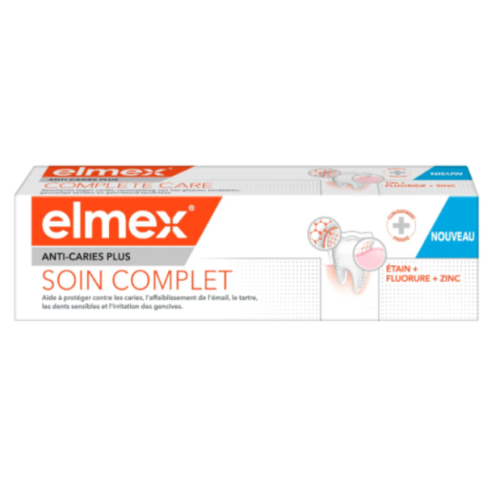 ELMEX ANTI-CARIES DENTIFRICE Soin Complet - Lot de 2x75ml