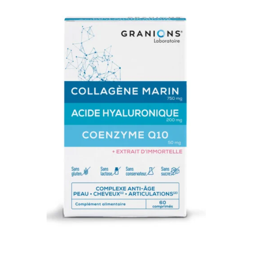 GRANIONS COLLAGENE Marin, Acide Hyaluronique & Coenzyme Q10 -