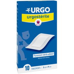 URGO URGOSTERILEPansements Stériles Adhésif 5 cmx 9cm - x10