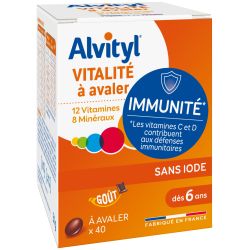 ALVITYL IMMUNITE Vitalité - 40 Comprimés A Avaler