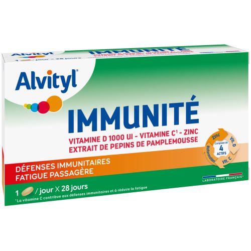 ALVITYL IMMUNITÉ Vitamine D 1000 UI - 28 Comprimés