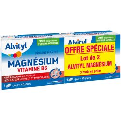 ALVITYL MAGNÉSIUM Vitamine B6 - Lot de 2x45 Comprimés