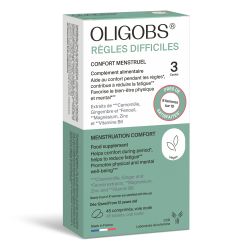 OLIGOBS RÈGLES DIFFICILES Confort Menstruel 3 Cycles - 45 Comprimés