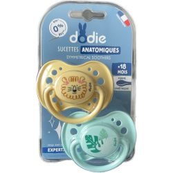 SUCETTE ANATOMIQUE SYMETRIC SOOTHER 0-2 MOIS SILICONE DODIE