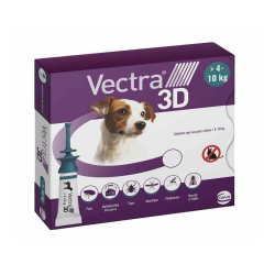 VECTRA 3D Solution Spot-On Chiens (4 -10 kg) - 3 Pipettes