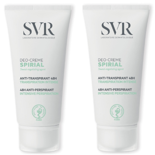 SVR SPIRIAL Déodorant Anti-Transpirant Crème - Lot de 2x50ml