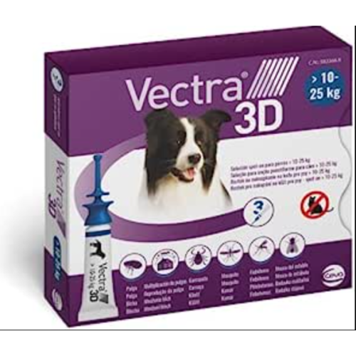 VECTRA 3D Solution Spot-On Chiens ( 10 - 25kg )