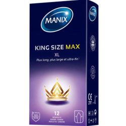 MANIX KING SIZE MAX Taille XL - 12 Préservatifs