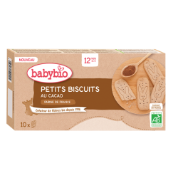 BABYBIO PETITS BISCUITS Cacao + 12 Mois - 10 Biscuits