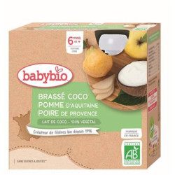 BABYBIO PETITS POTS + 4 Months Apple Apricot Cereals - 2x130g