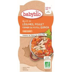 BABYBIO Mijoté De Légumes/Poulet/Quinoa BIO - 2 x 200g