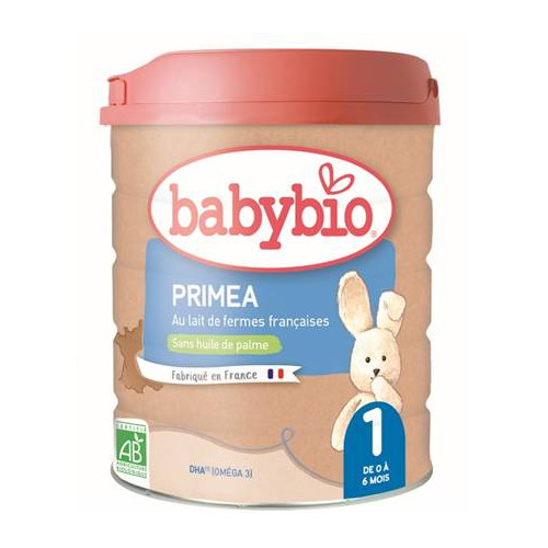 BABYBIO PRIMEA 1 Lait en Poudre Bébé de 0 à 6 Mois - 800g