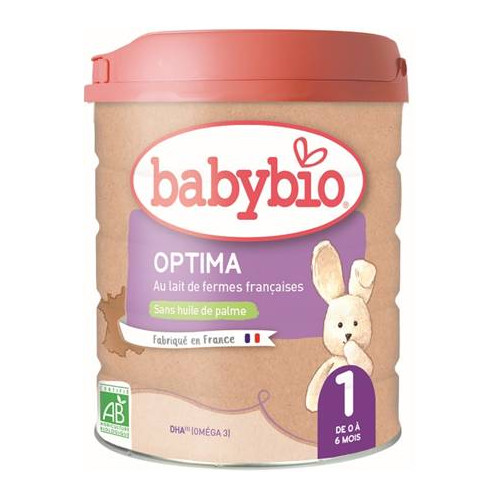 BABYBIO OPTIMA 1 Lait en Poudre Bébé BIO De 0 à 6 Mois - 800g