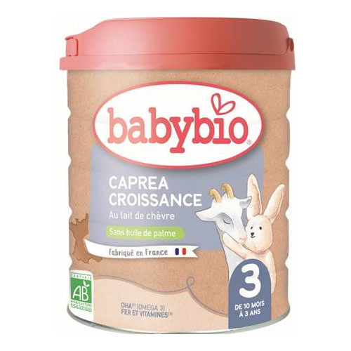 BABYBIO CAPREA 3 Lait en Poudre de Croissance 10 mois à 3 ans -