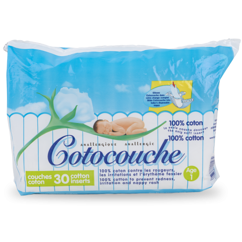 COTOCOUCHE 100 % coton 1er âge - 30 Couches