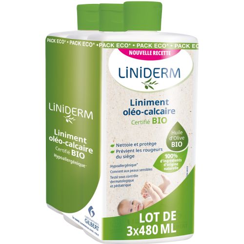 Liniderm Oil-Limestone Liniment 480ml Pack of 3