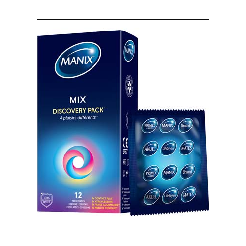 MANIX MIX Discovery Pack - 12 Préservatifs