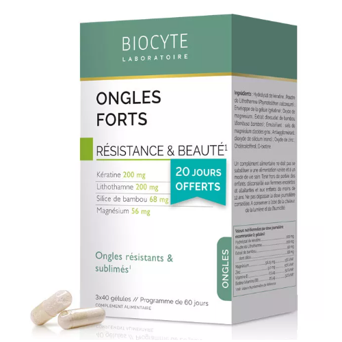 BIOCYTE ONGLES FORTS - 120 Gélules